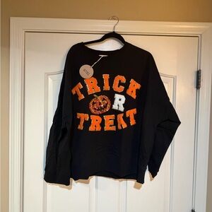 BiBi Black and Orange Trick or Treat Sweater